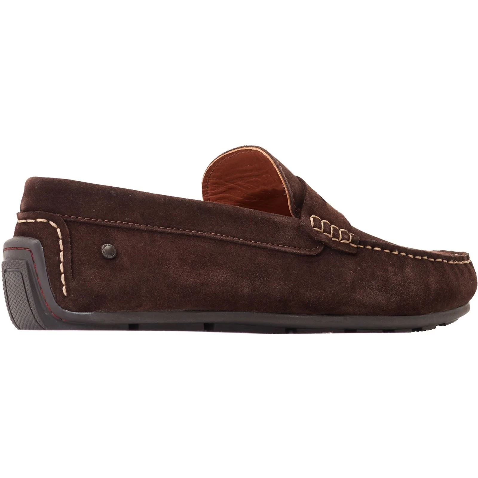 Base London Men's Collins Driver in Dark Brown - Image 2
