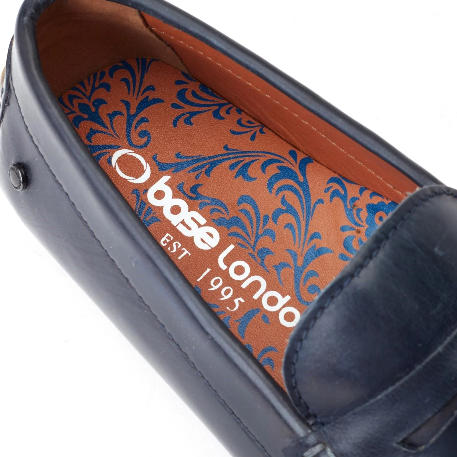 Base London Collins Leather Men's Navy Standard Loafers - Image 6