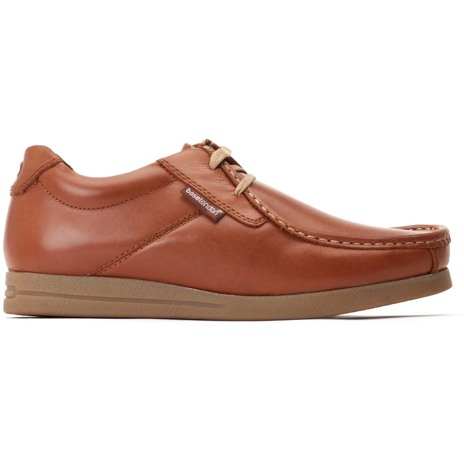 Base London Event Leather Men's SMU Tan Lace-Up Shoes - Image 5