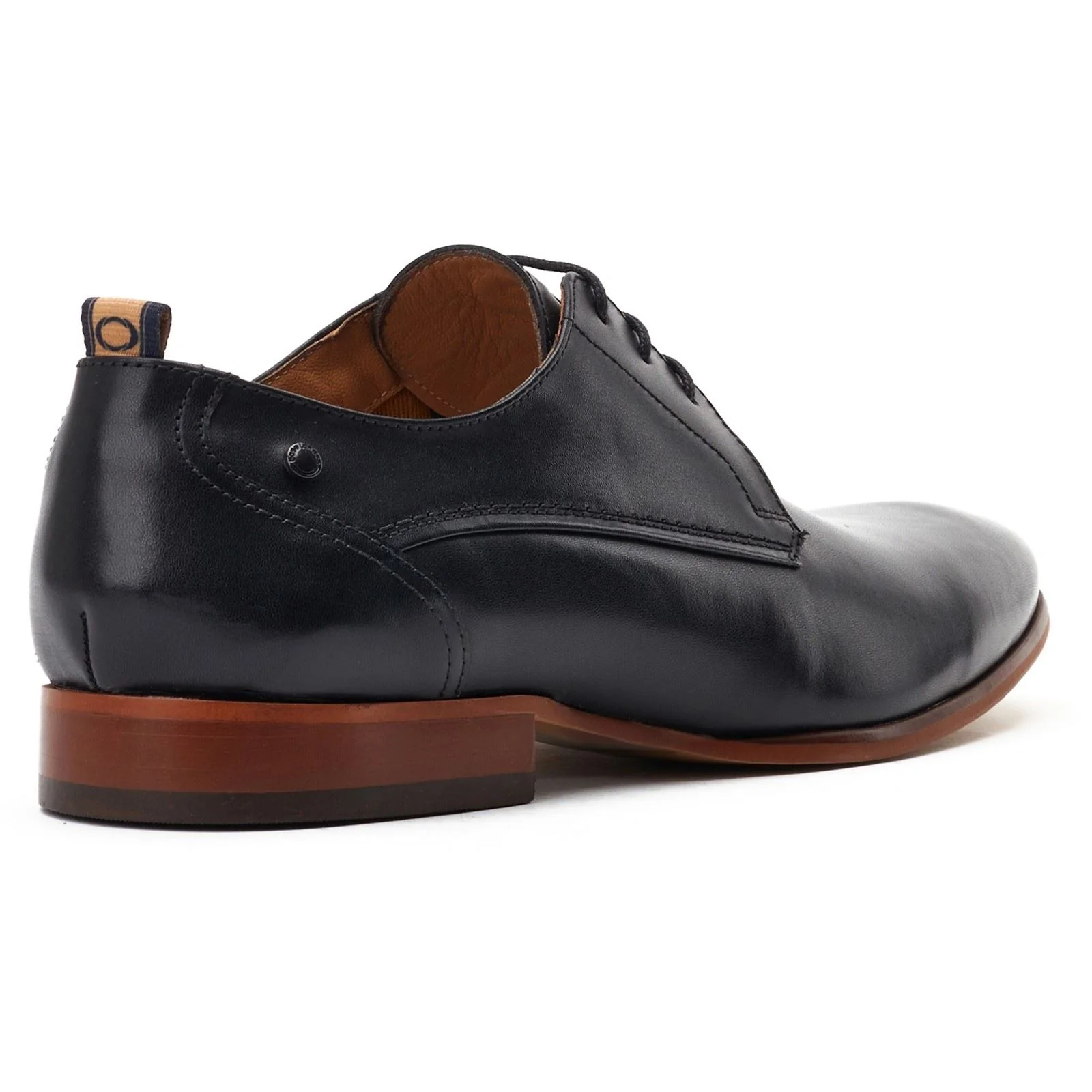 Base London Gambino Excel Leather Men's Black Lace-Up Shoes - Image 2
