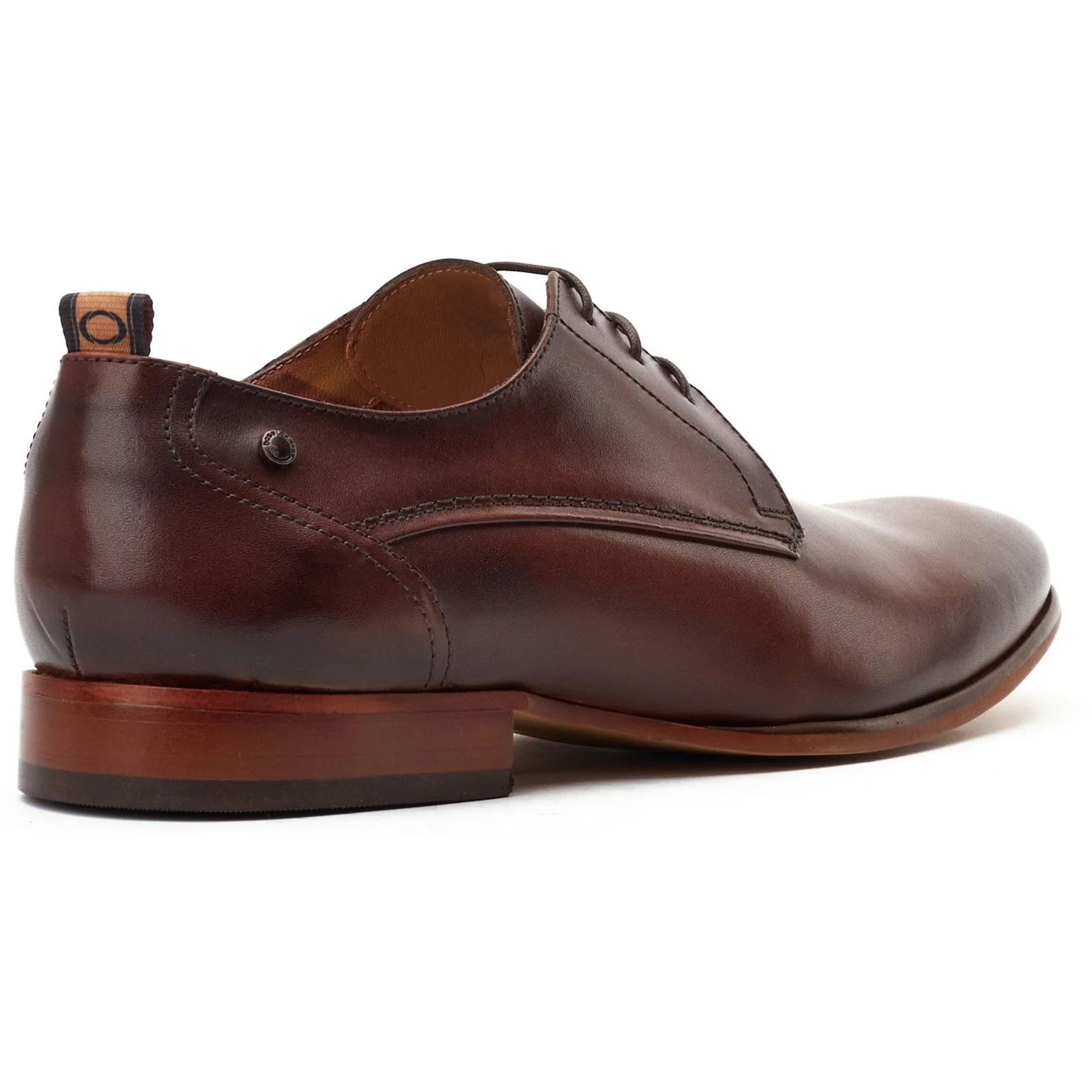 Base London Gambino Excel Leather Men's Burnt Brown Lace-Up Shoes - Image 2