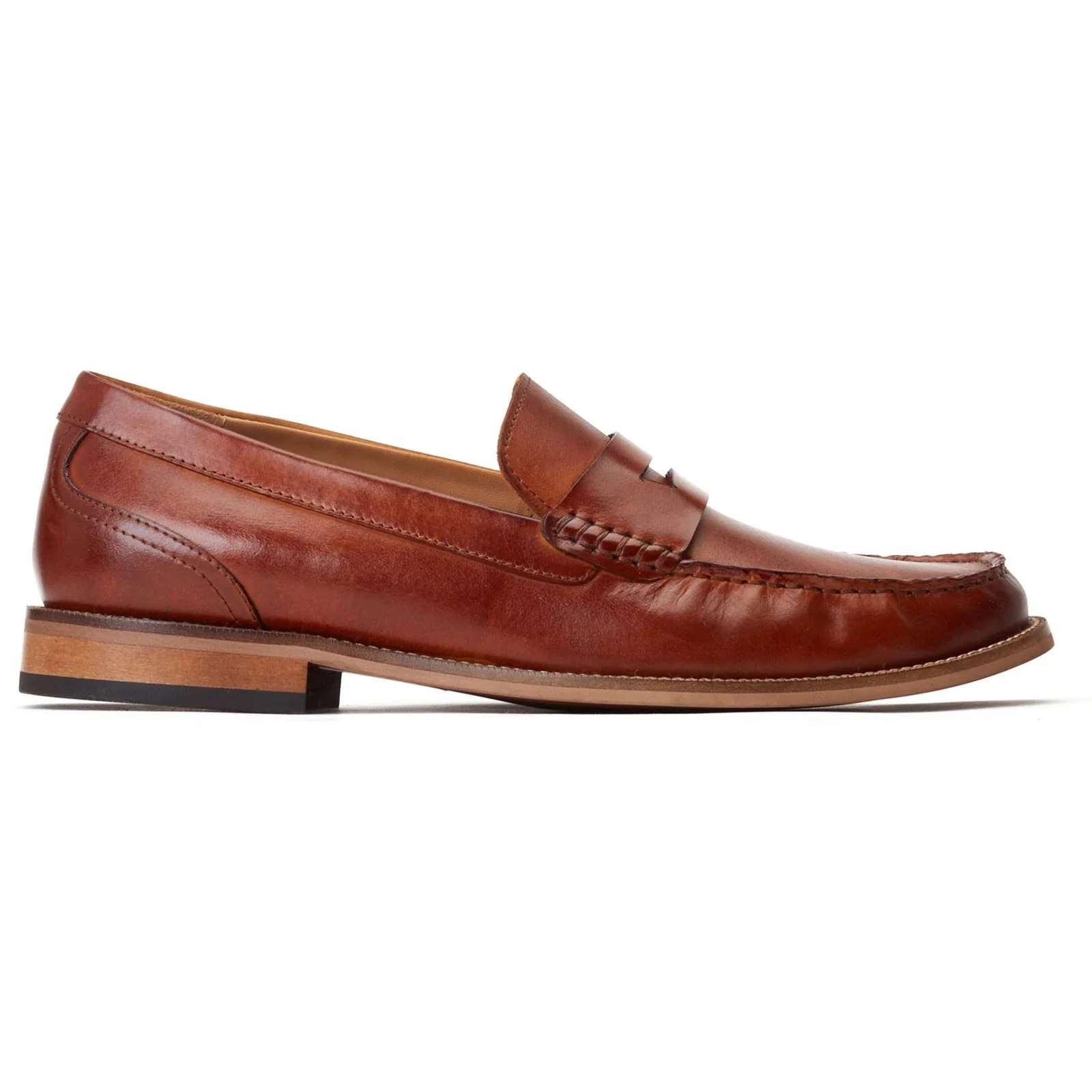 Base London Men's Garfield Penny Loafer in Burnt Tan - Image 5