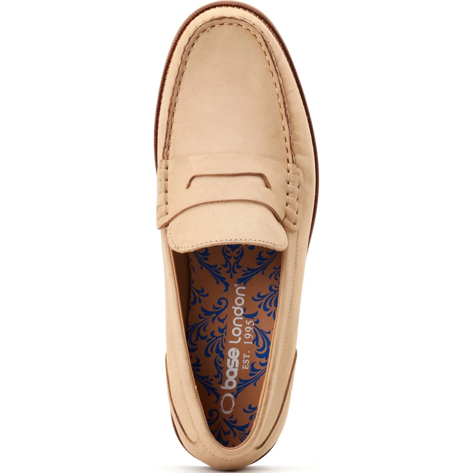 Base London Garfield Leather Men's Sand Standard Loafers - Image 4