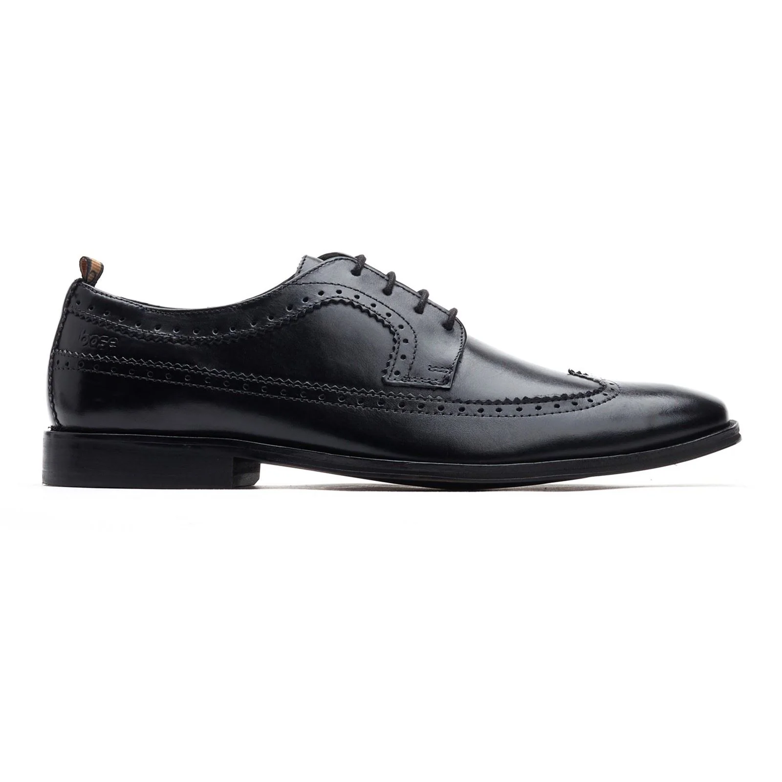 Base London Havisham Leather Men's Black Brogues Shoes - Image 5