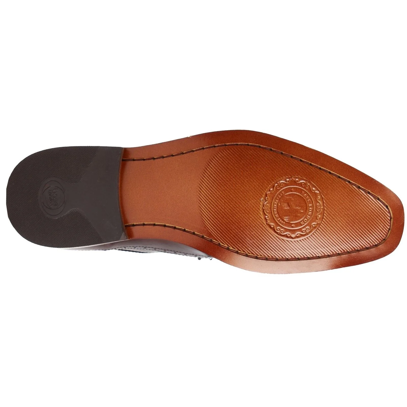 Base London Havisham Leather Men's Brown Derby Shoes - Image 3