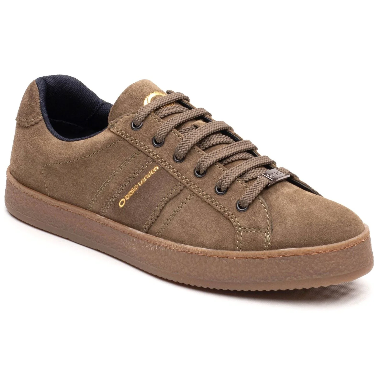 Base London Hopper Leather Men's Moss Trainers - Image 6