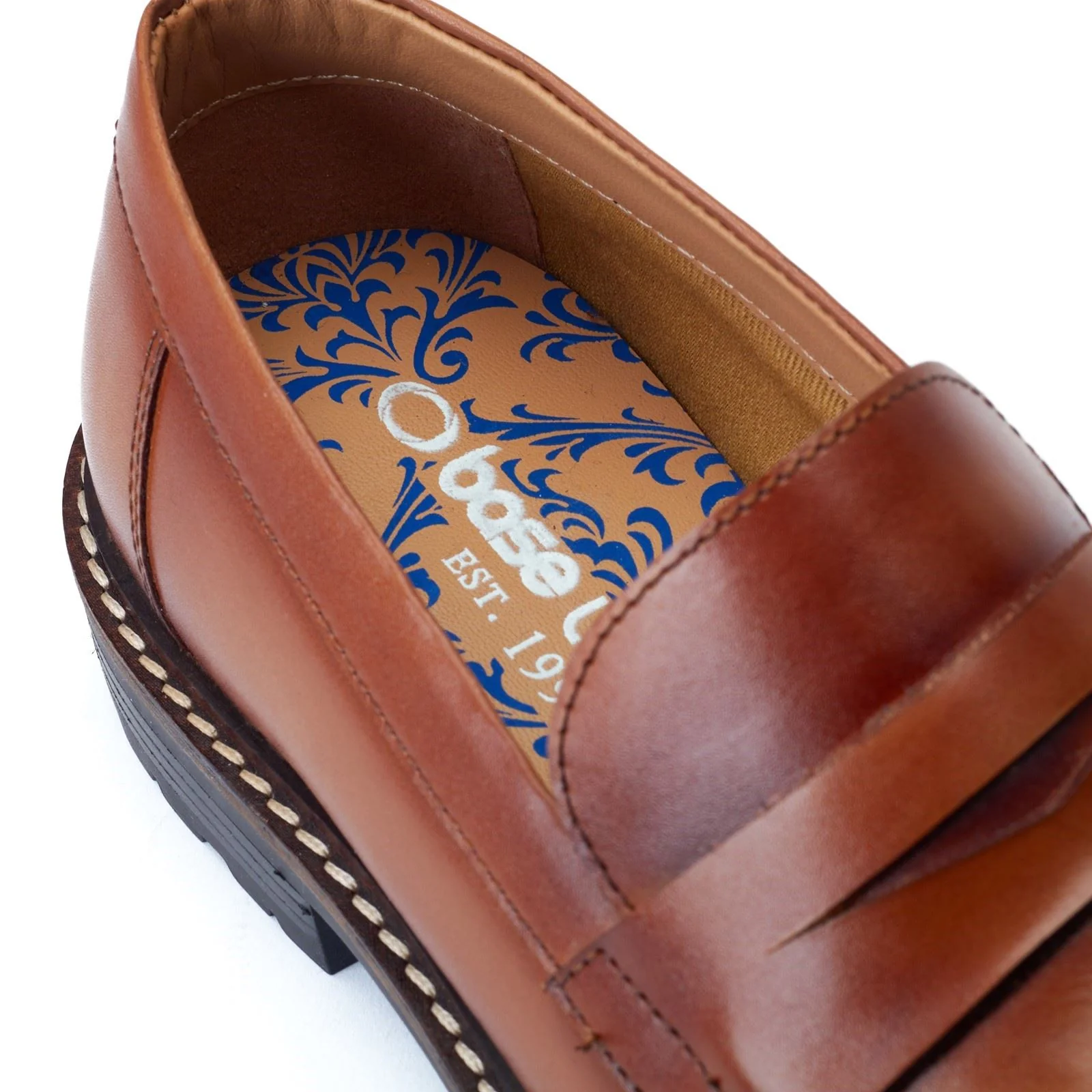 Base London Men's Ivey Loafer in Burnt Tan - Image 6