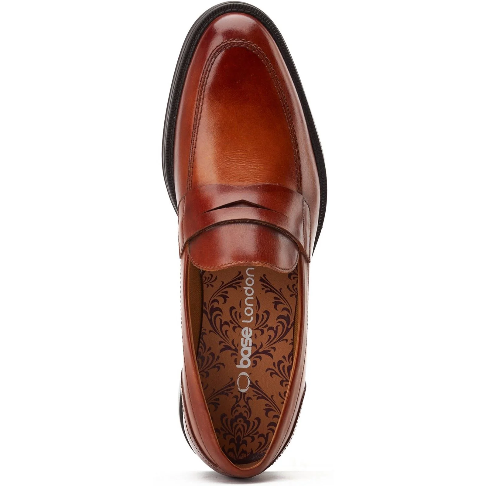 Base London Men's Kennedy Slip On Loafer in Burnt Tan - Image 4