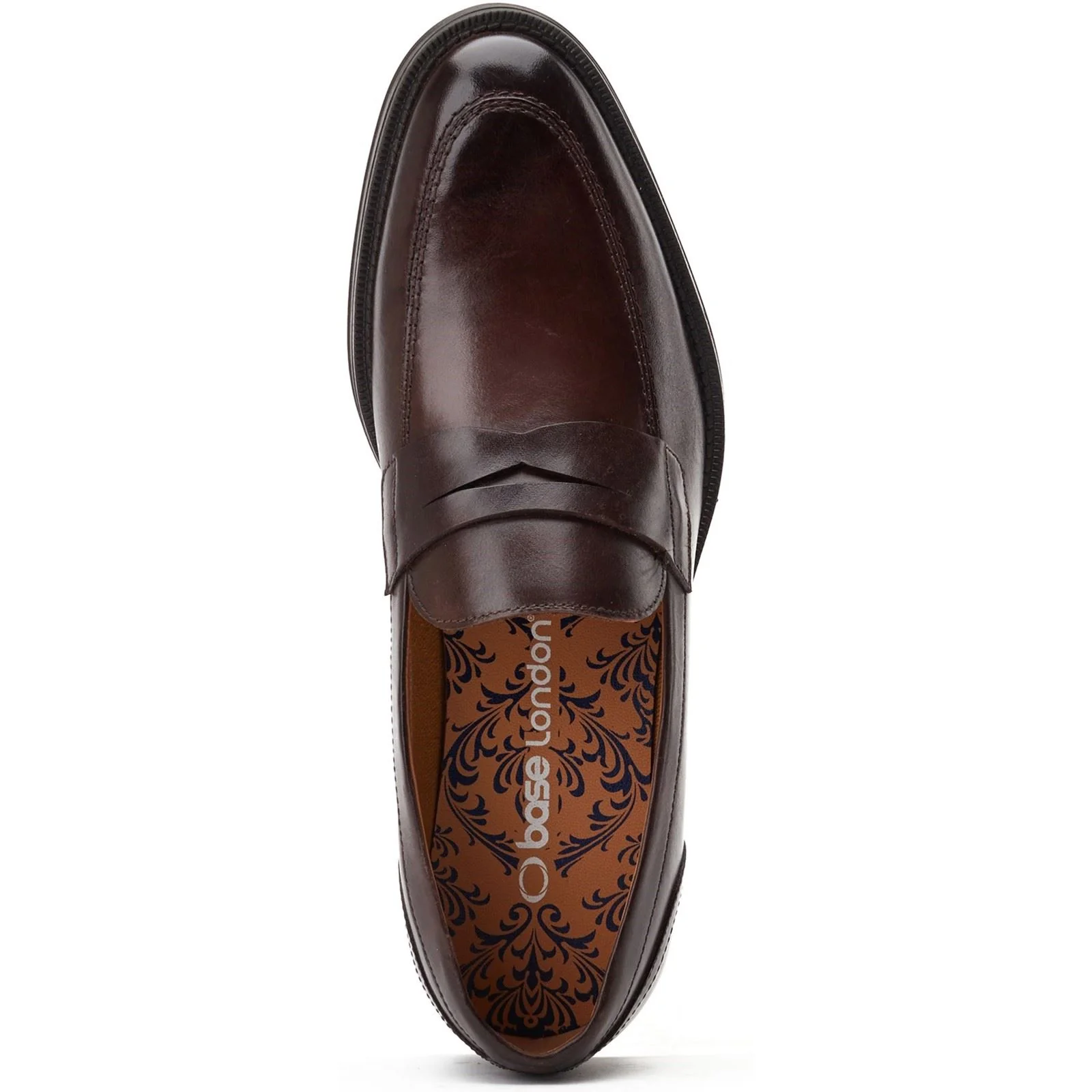 Base London Men's Kennedy Slip On Loafer in Dark Brown - Image 4