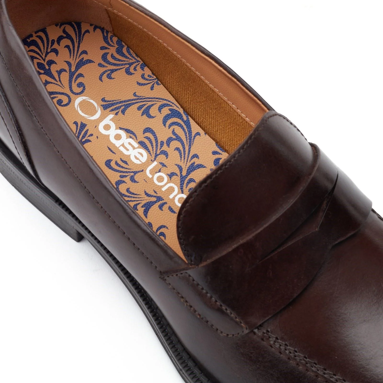 Base London Men's Kennedy Slip On Loafer in Dark Brown - Image 6