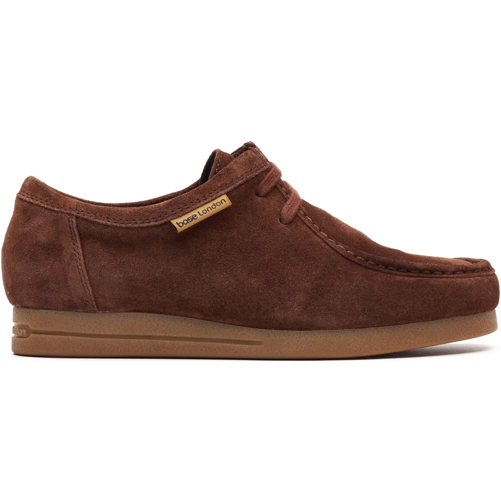 Base London Koko Lace Up Leather Men's Brown Moccasins Shoes - Image 5