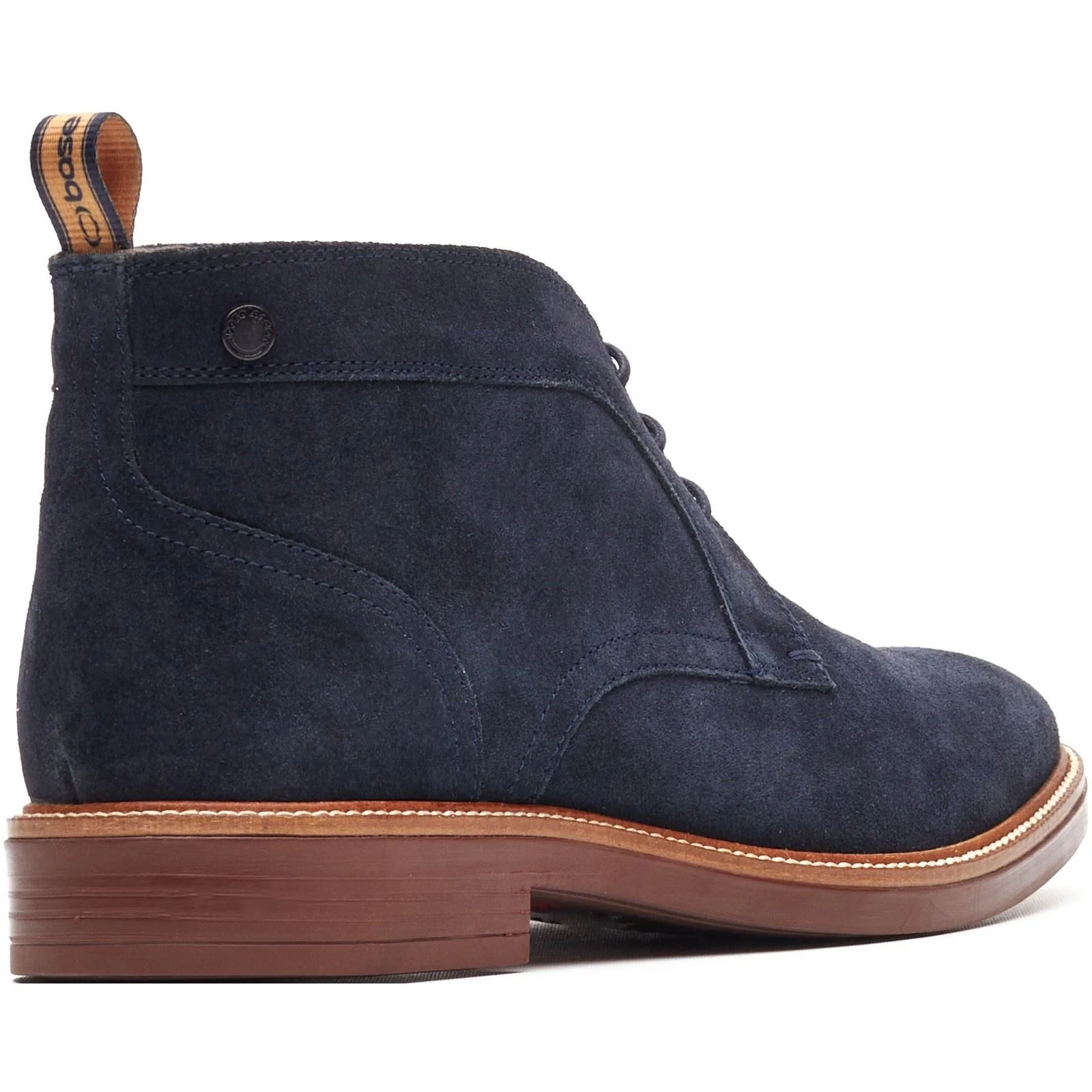 Base London Lincoln Chukka Leather Men's Navy Boots - Image 2
