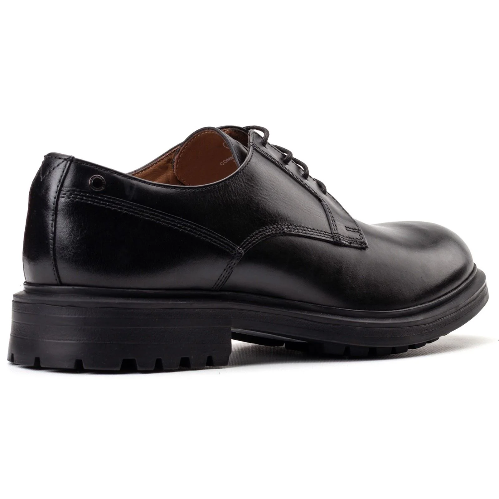 Base London Locke Leather Men's Black Lace-Up Shoes - Image 2