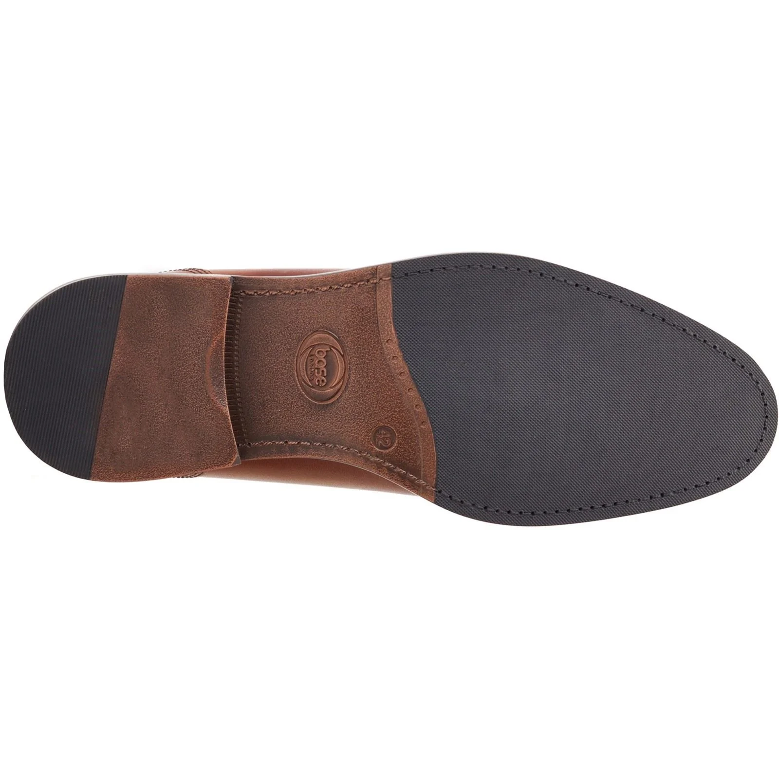 Base London Men's Magnus Toe-Cap Derby in Burnt Brown - Image 3