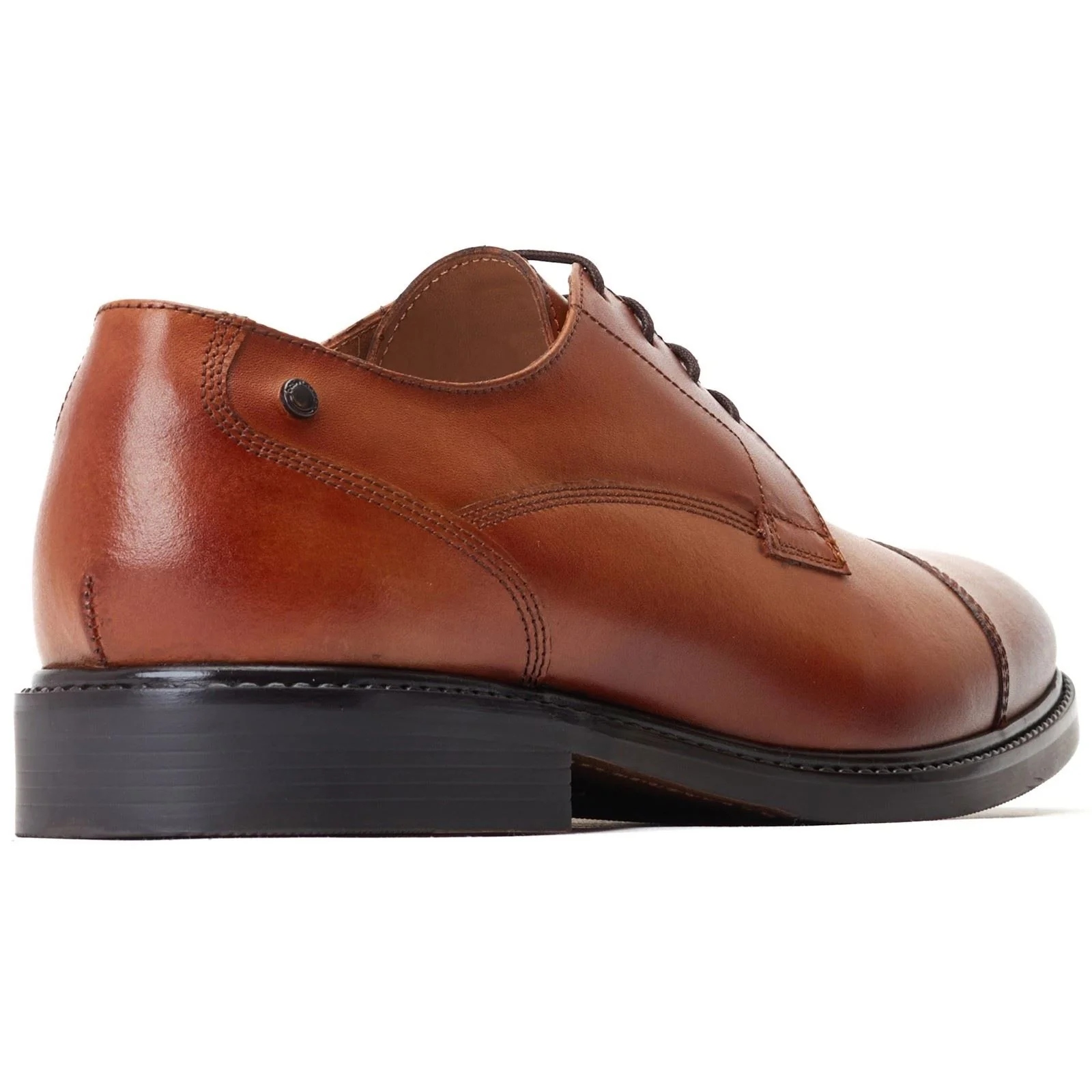 Base London Men's Magnus Toe-Cap Derby in Burnt Tan - Image 2