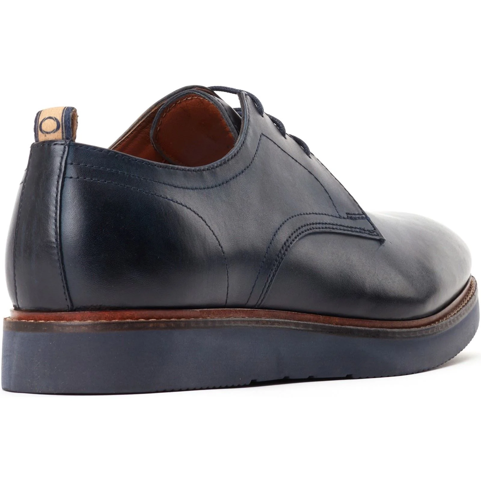 Base London Roly Leather Men's Navy Lace-Up Shoes - Image 2