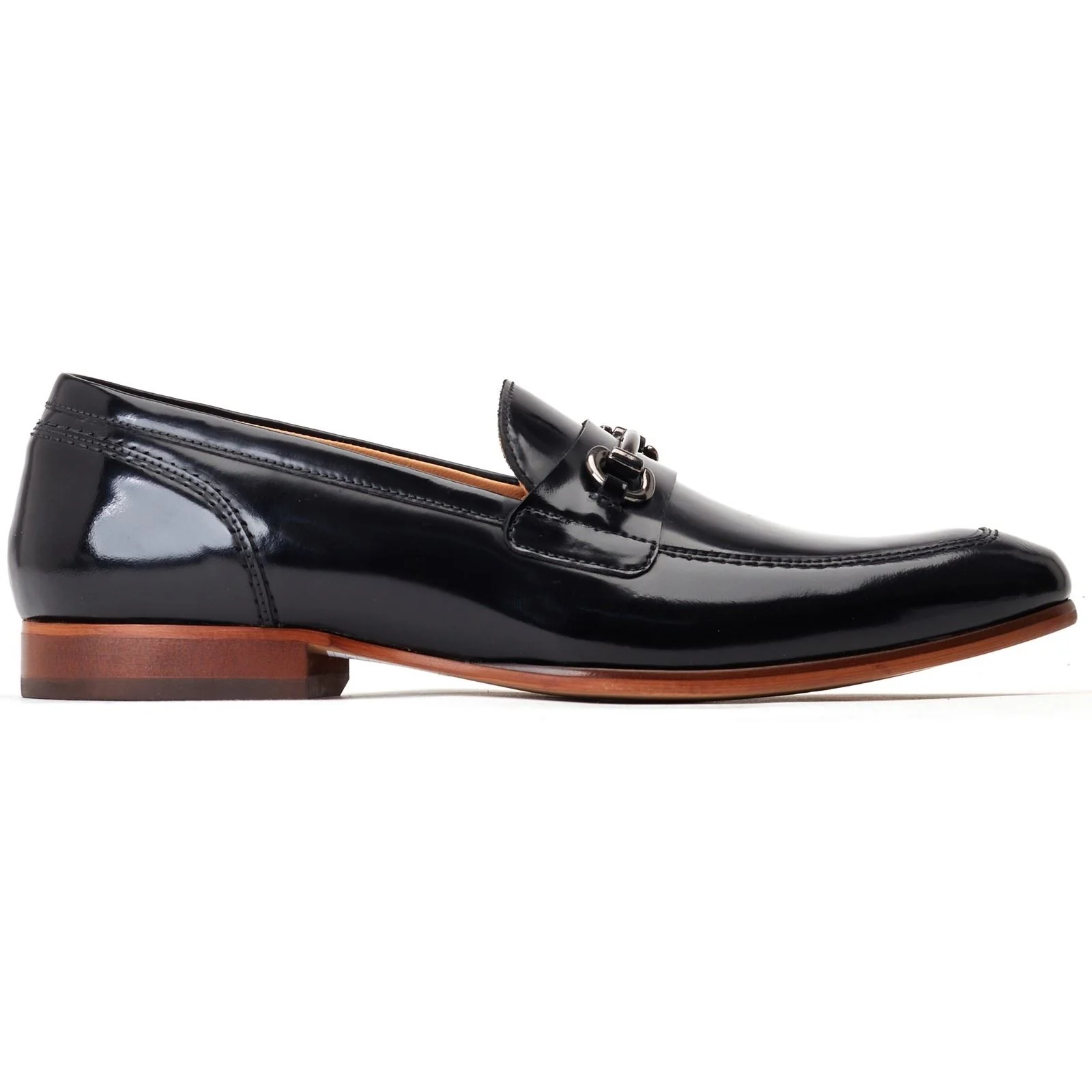 Base London Men's Russo Buckle Loafer in Black - Image 5