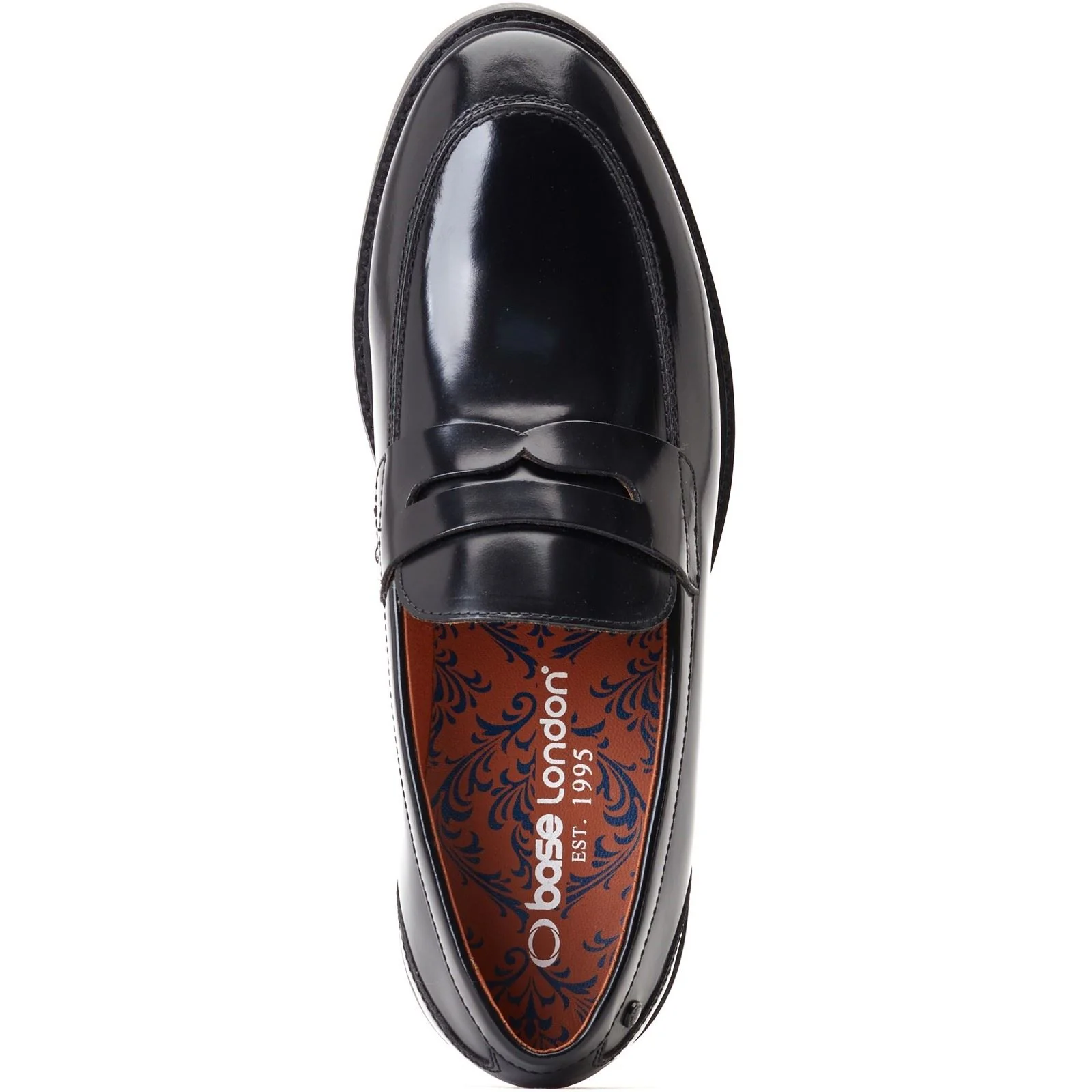 Base London Men's Sid Penny Loafer in Black - Image 4
