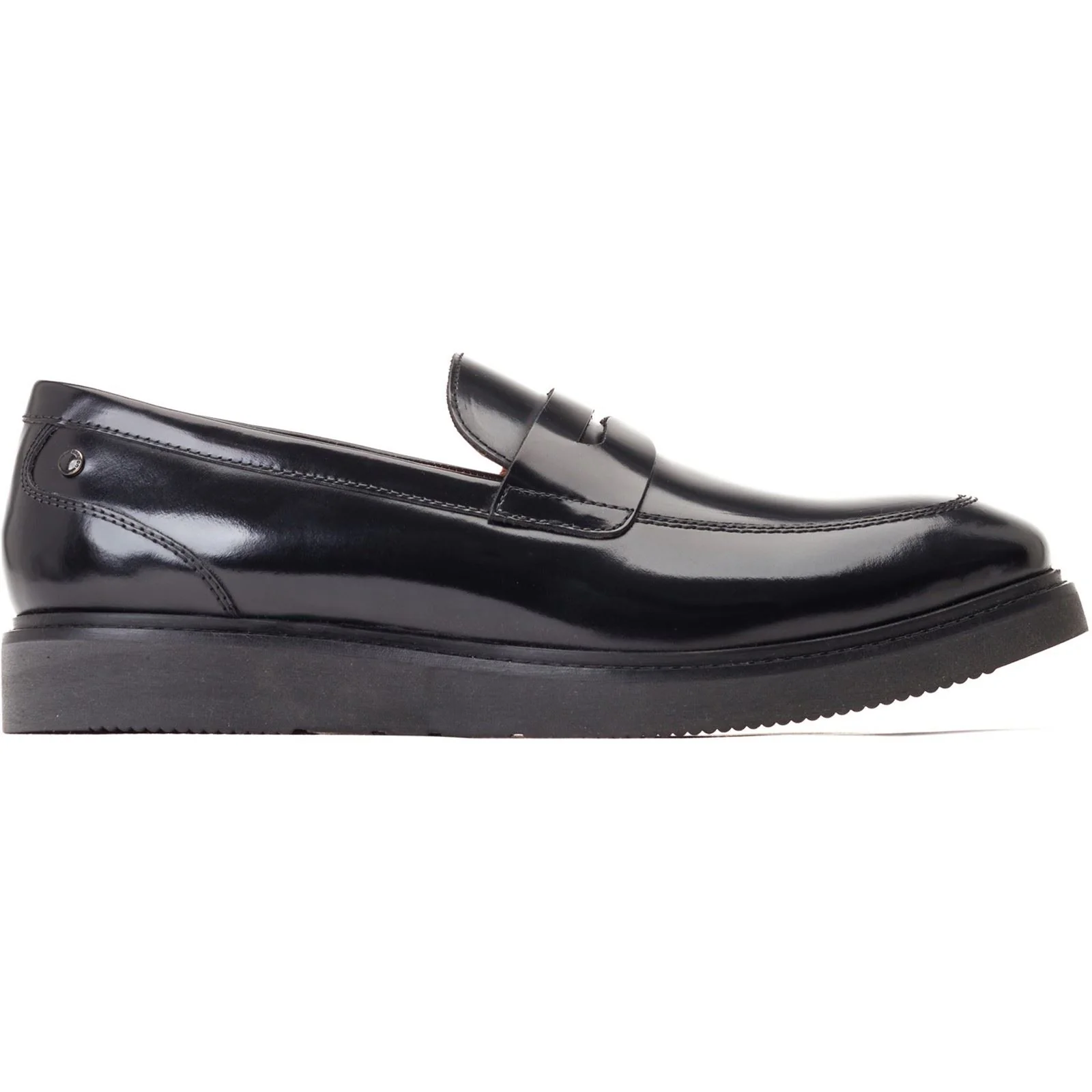 Base London Men's Sid Penny Loafer in Black - Image 5