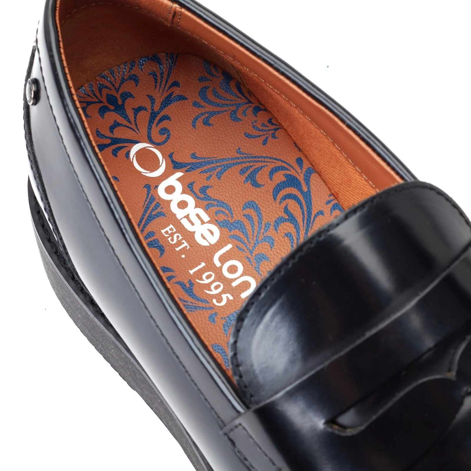 Base London Men's Sid Penny Loafer in Black - Image 6