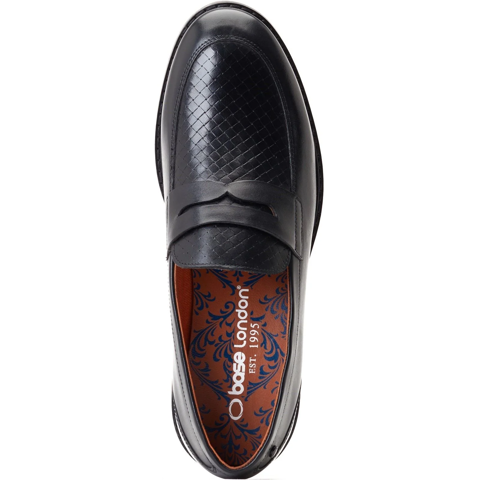 Base London Men's Sid Penny Loafer in Black - Image 4