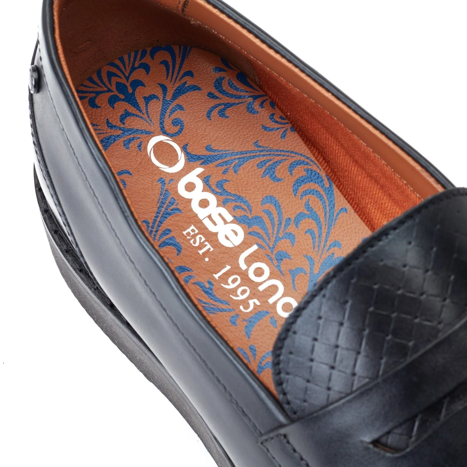 Base London Men's Sid Penny Loafer in Black - Image 6