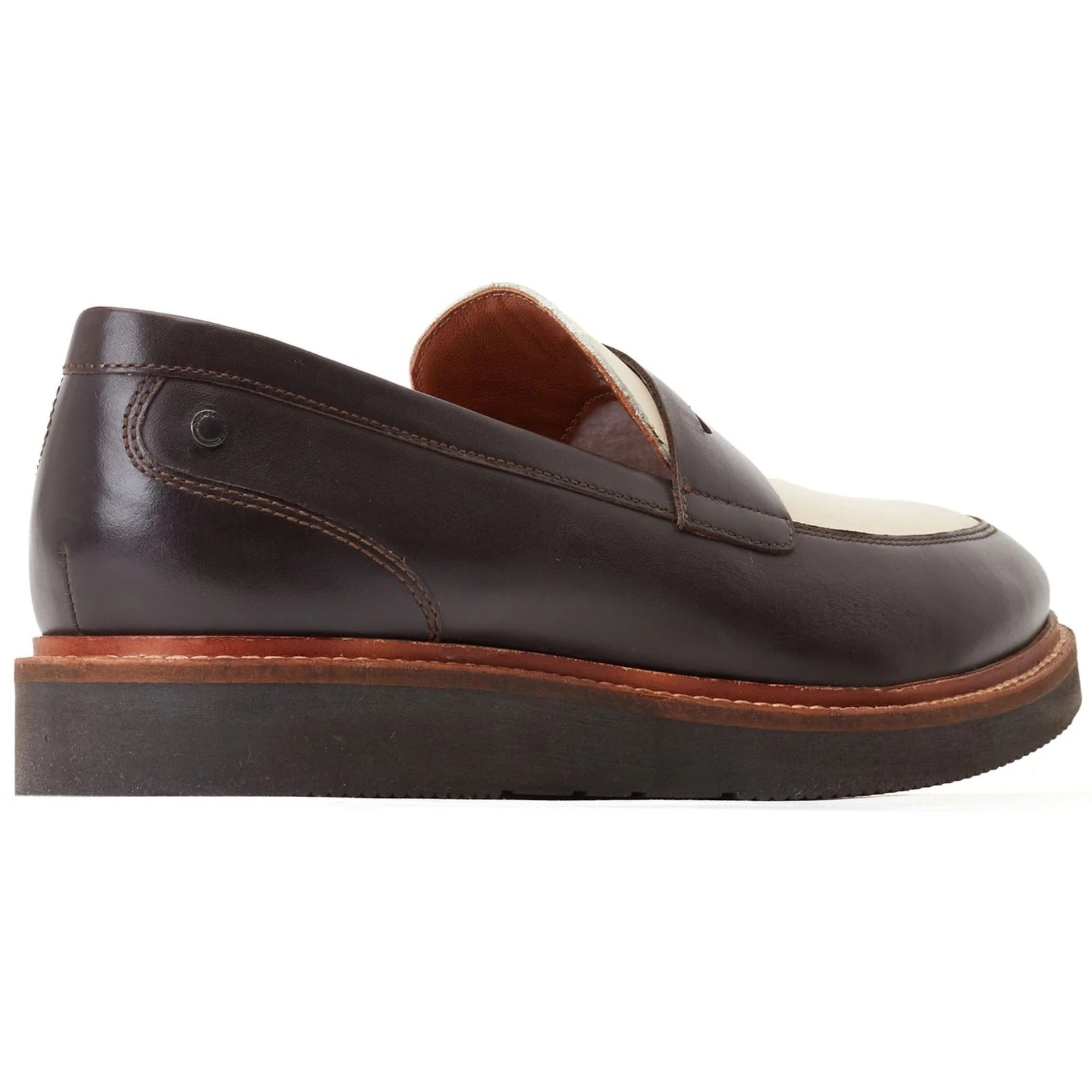 Base London Men's Sid Penny Loafer in Brown/Beige - Image 2