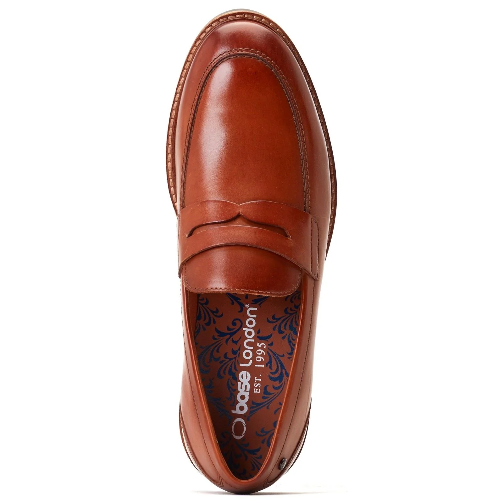 Base London Sid Leather Men's Tan Loafers - Image 4