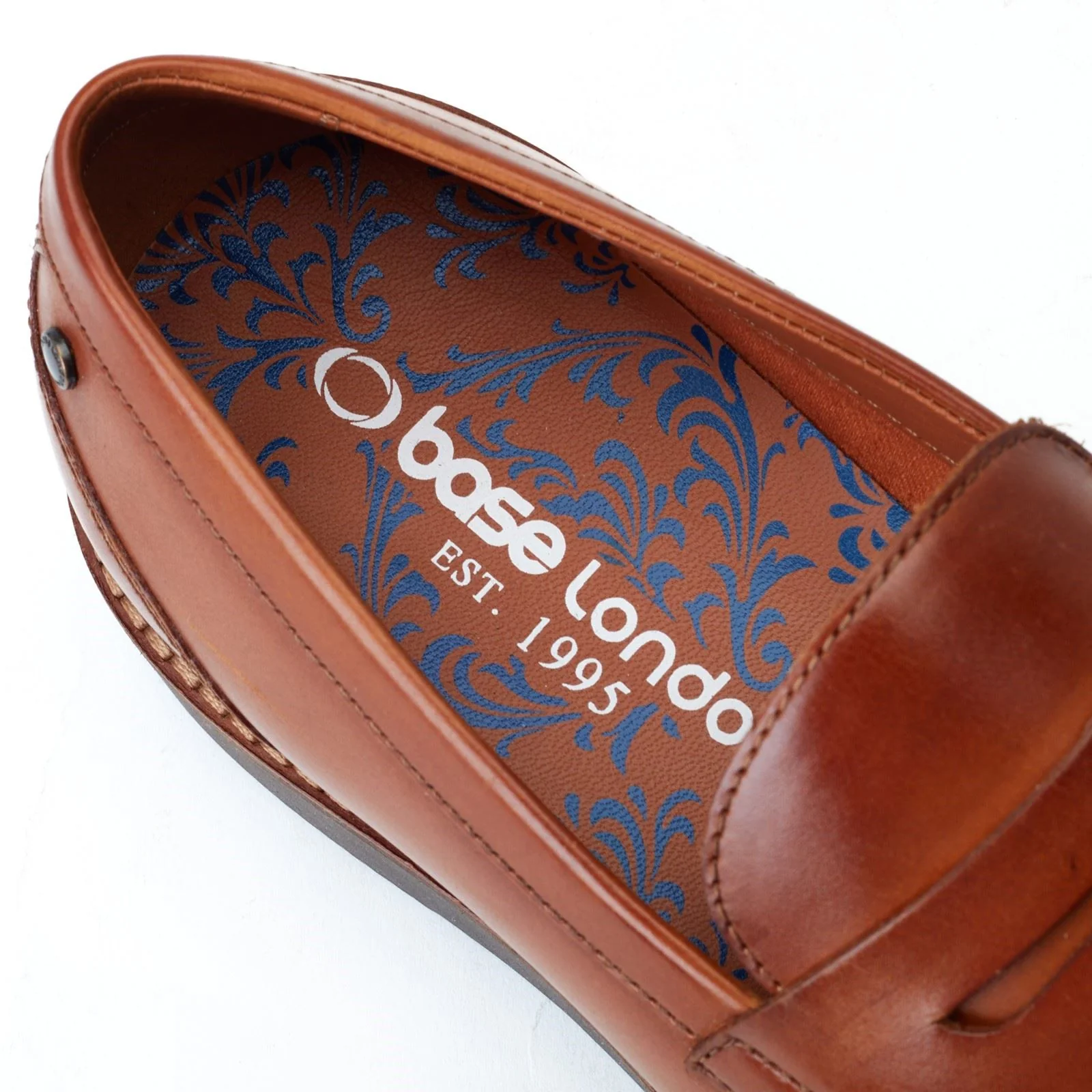 Base London Sid Leather Men's Tan Loafers - Image 6