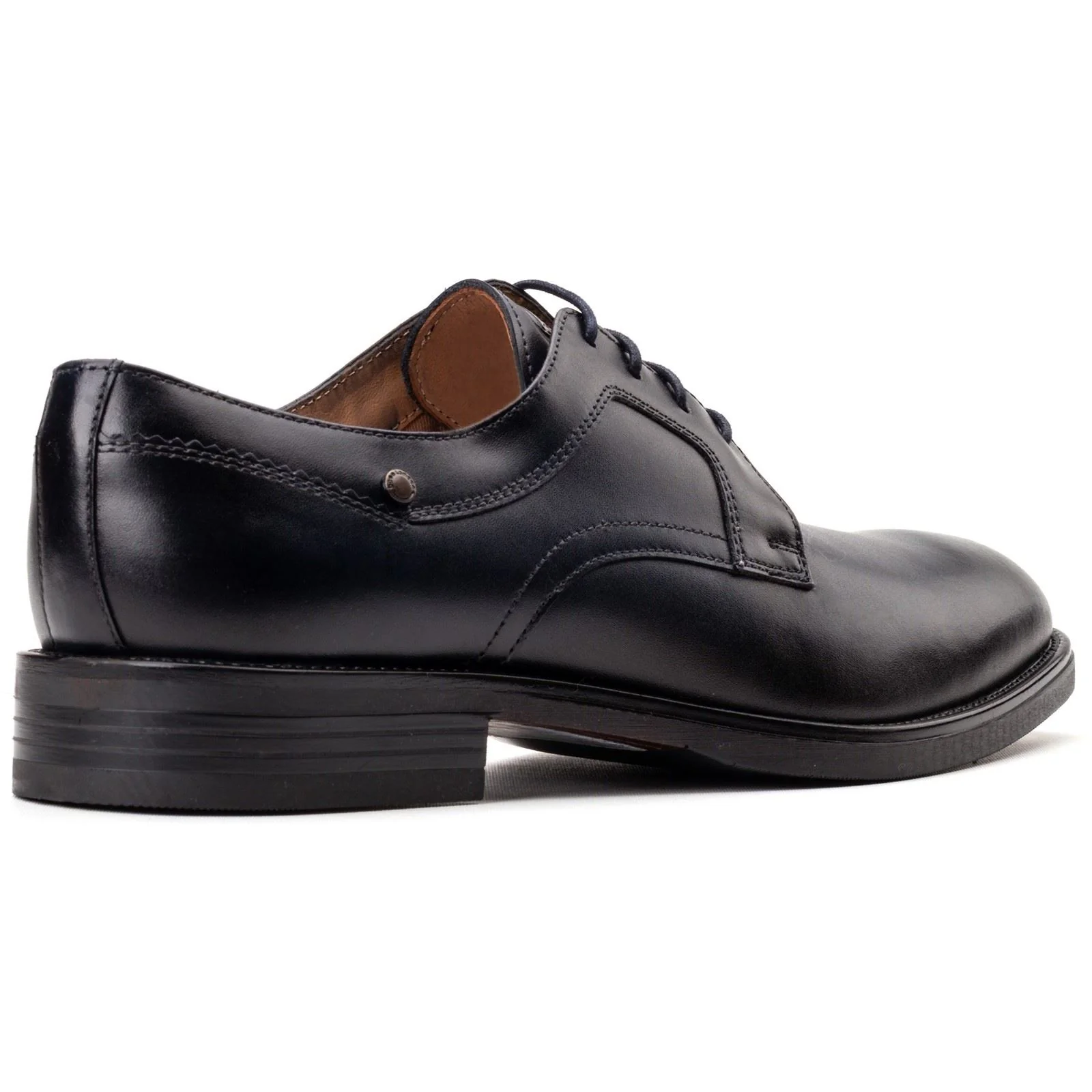 Base London Sleeve Leather Men's Navy Lace-Up Shoes - Image 2