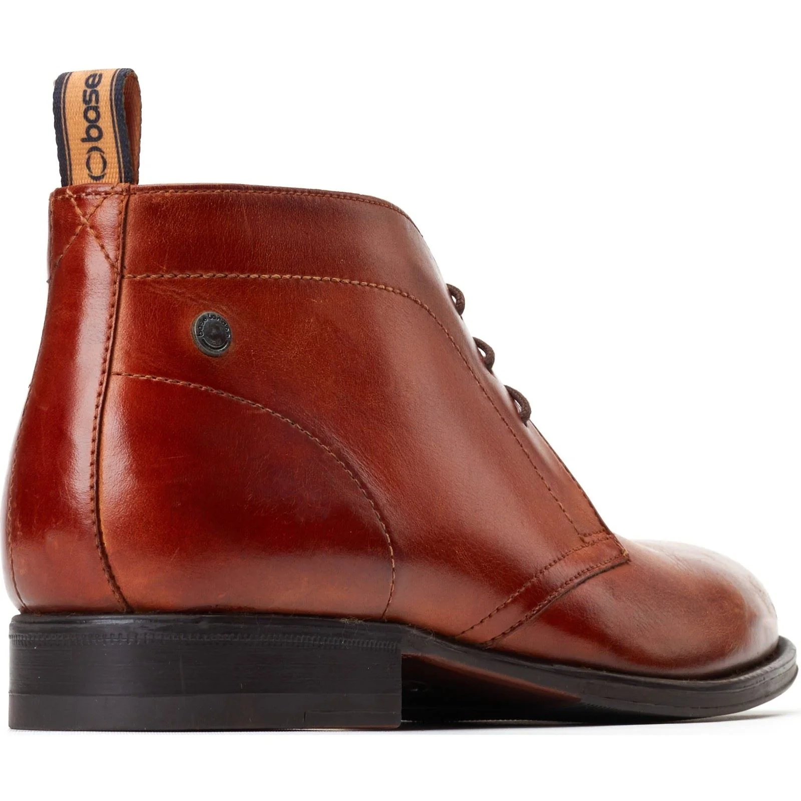 Base London Wallis Leather Men's Burnt Tan Ankle Boots - Image 2