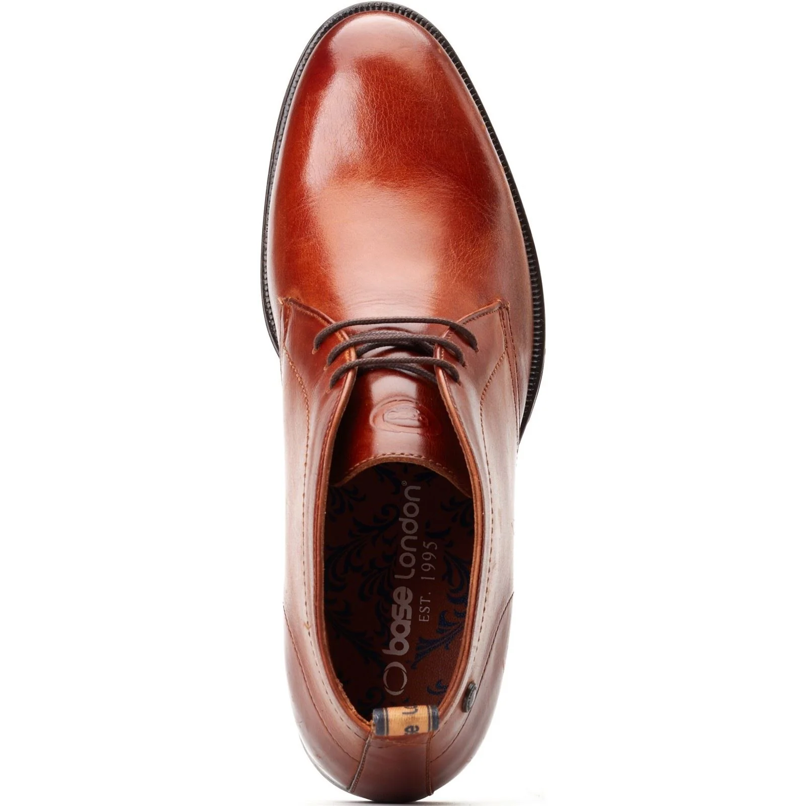Base London Wallis Leather Men's Burnt Tan Ankle Boots - Image 4