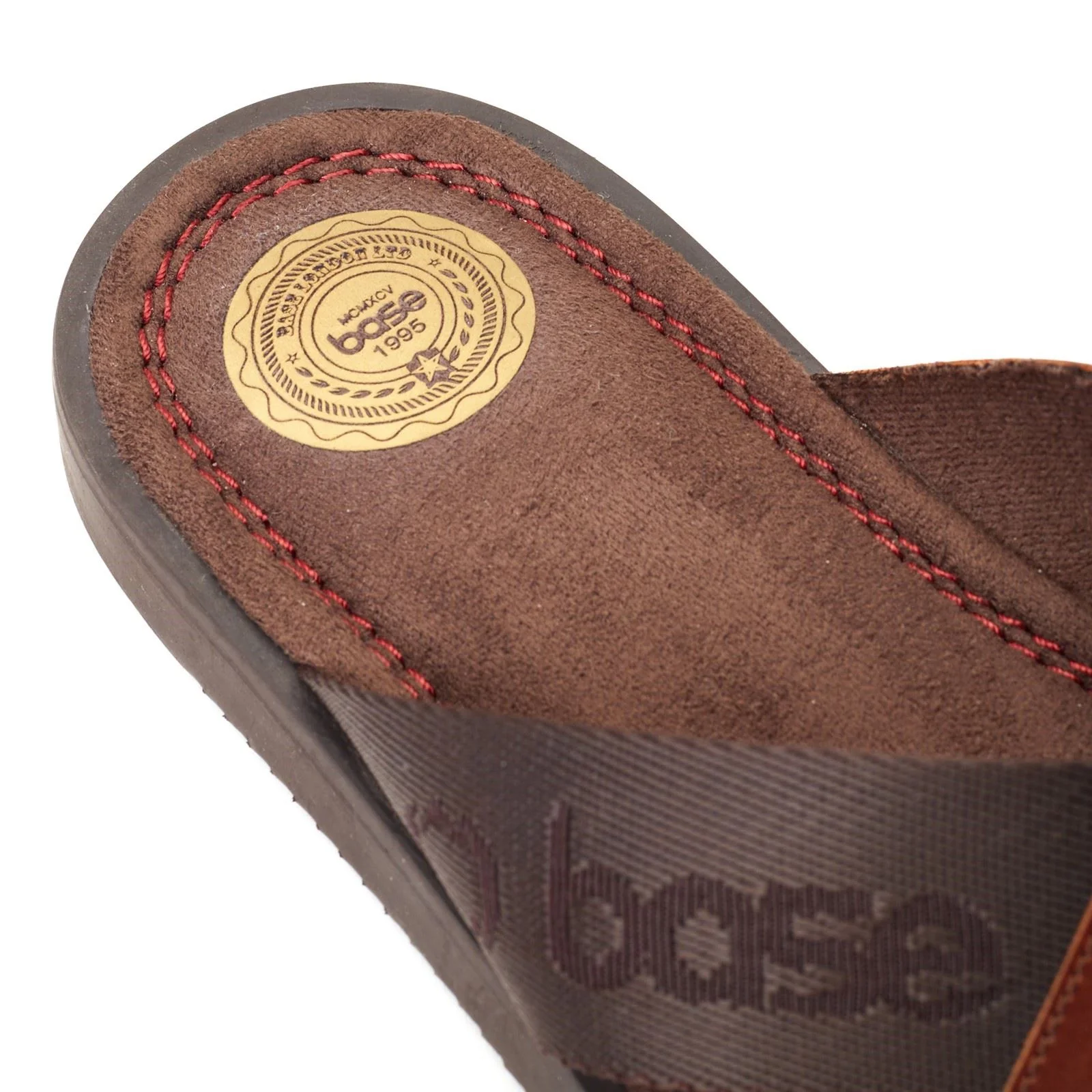 Base London Webb Leather Men's Burnt Brown Sandals - Image 6