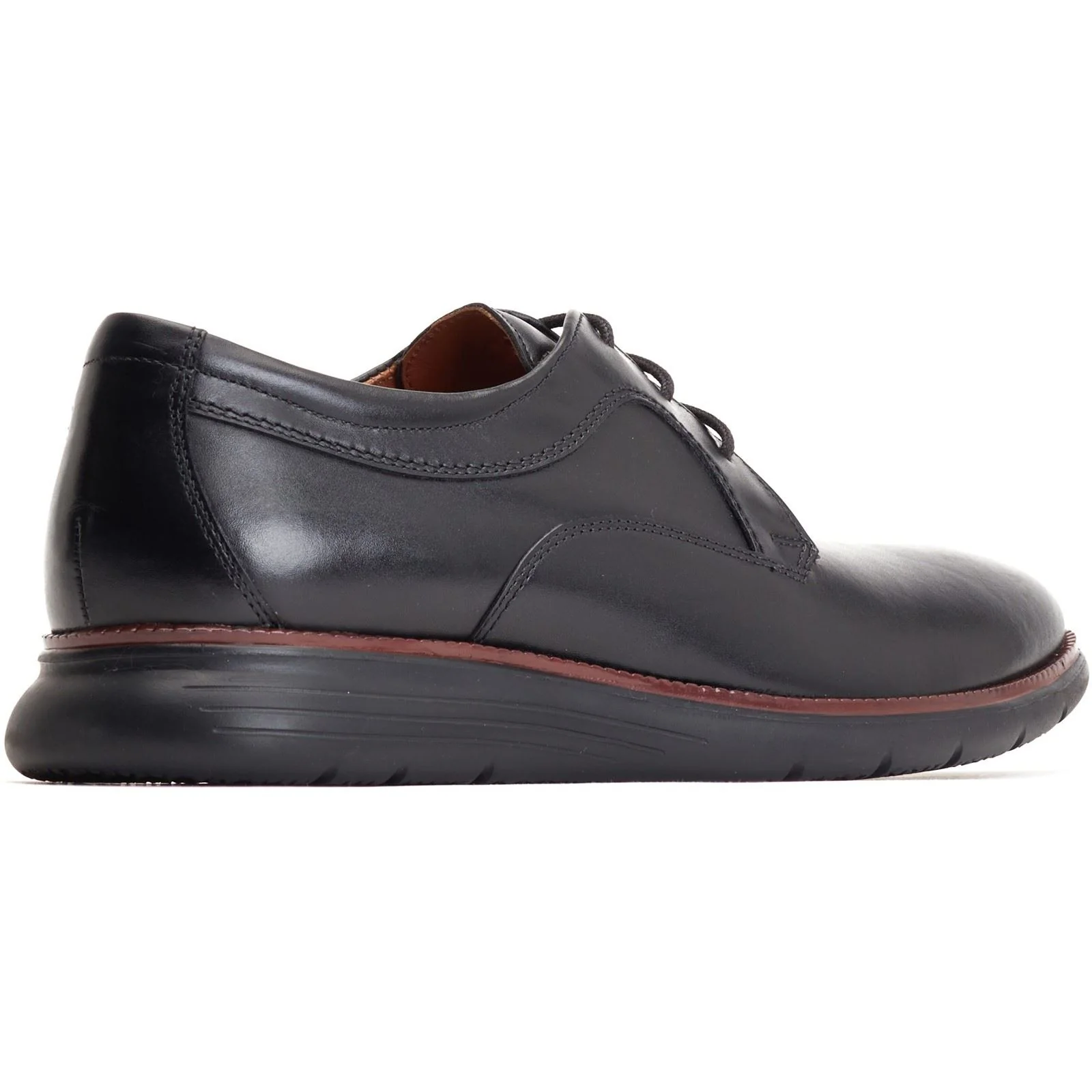 Base London Men's Wing Derby in Black - Image 2
