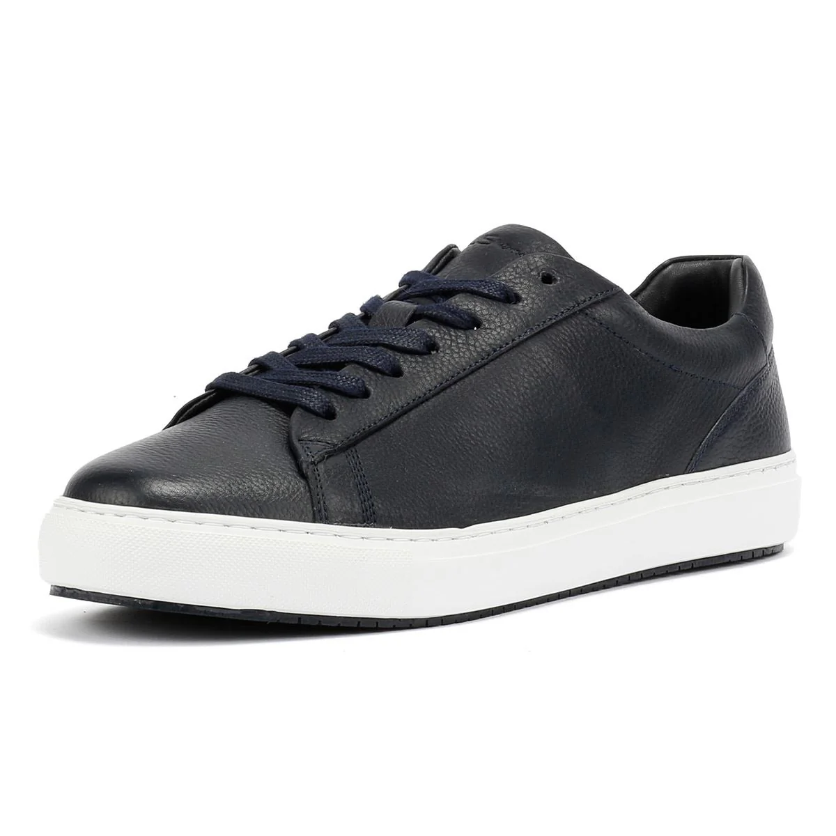 Ben Sherman Ace Cupsole Leather Men's Navy Trainers - Image 3