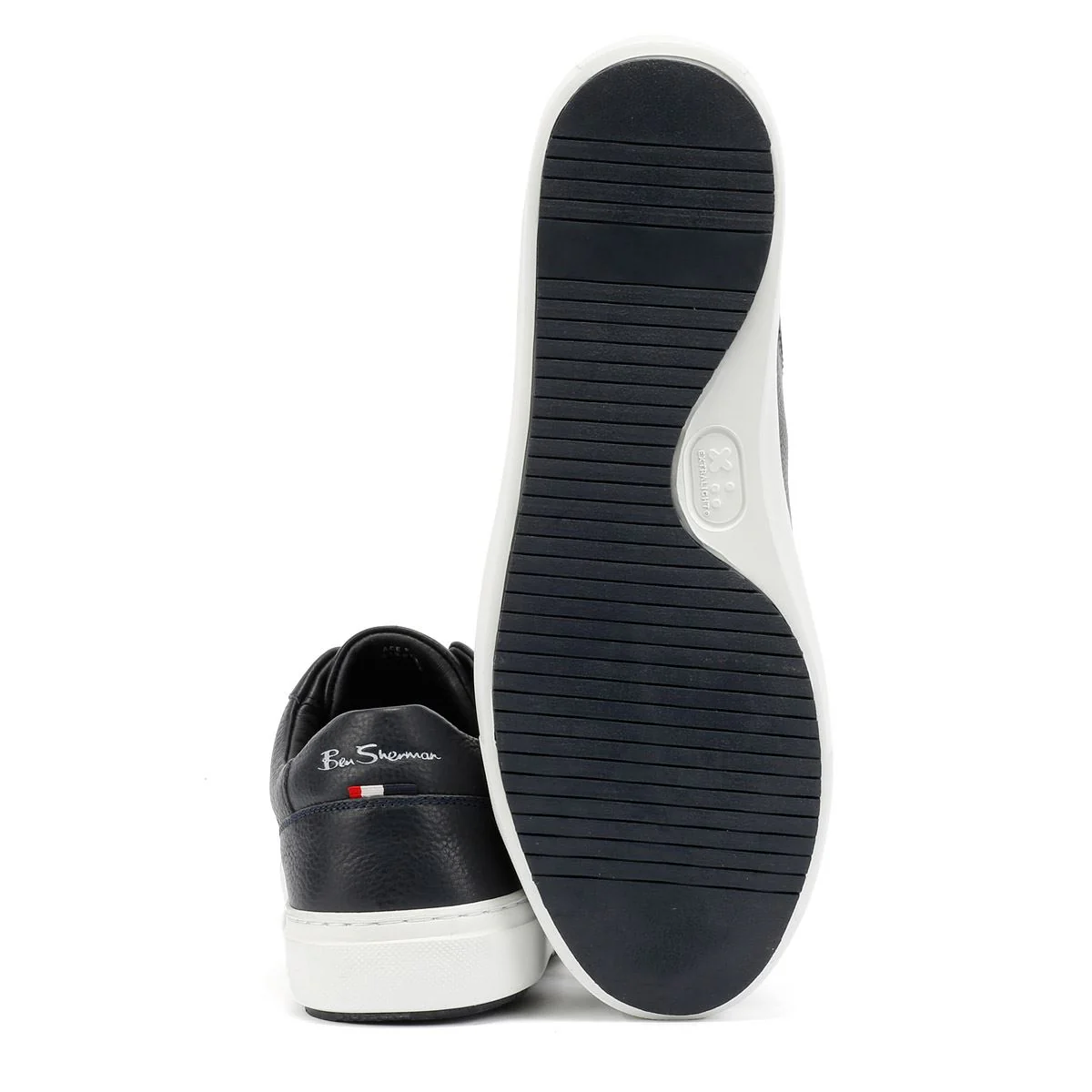Ben Sherman Ace Cupsole Leather Men's Navy Trainers - Image 4
