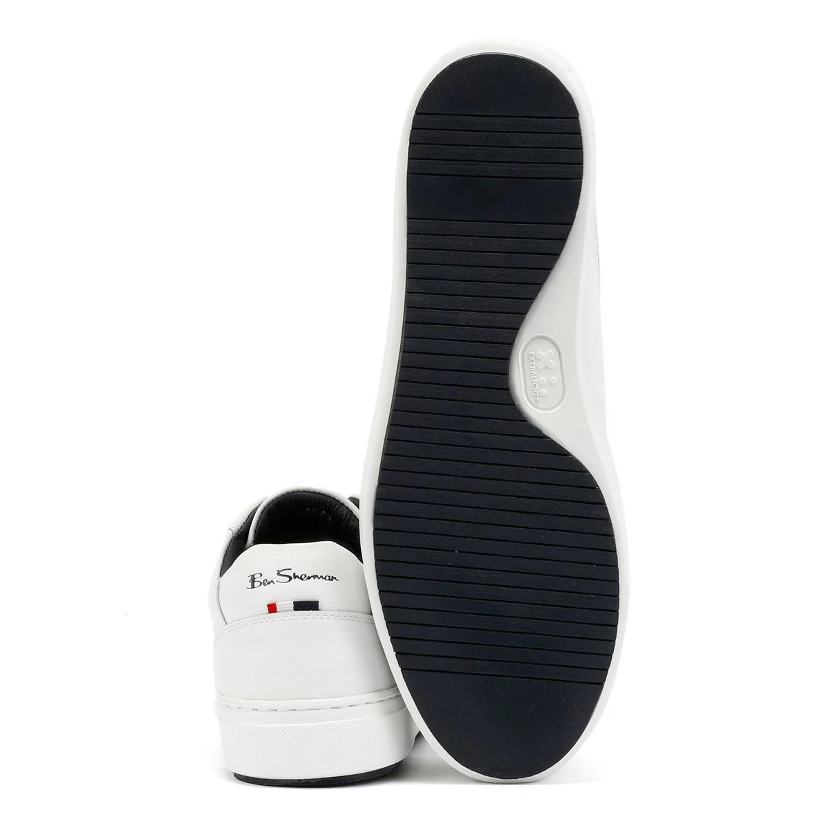 Ben Sherman Ace Cupsole Leather Men's White Trainers - Image 4
