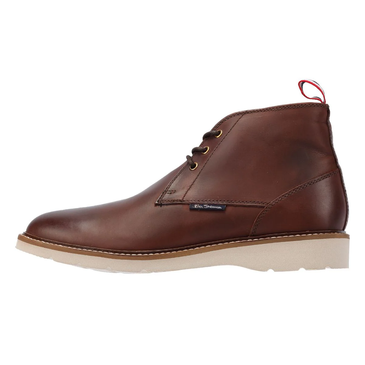 Ben Sherman Hampton Leather Men's Burgundy Boots - Image 6