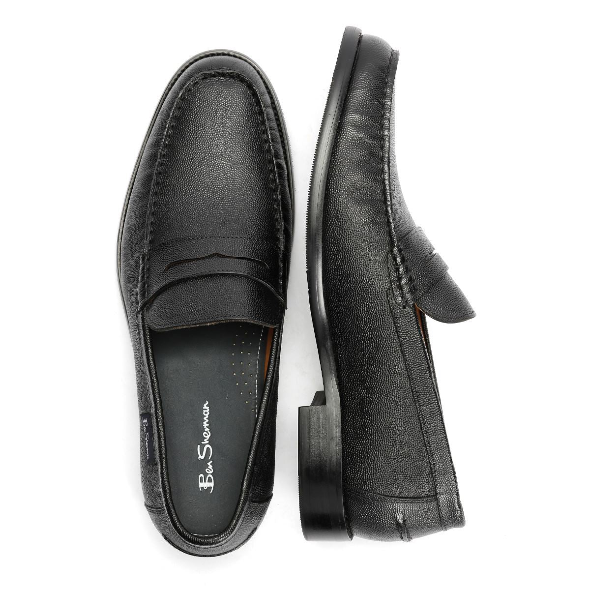 Ben Sherman Hester Leather Men's Black Loafers - Image 8