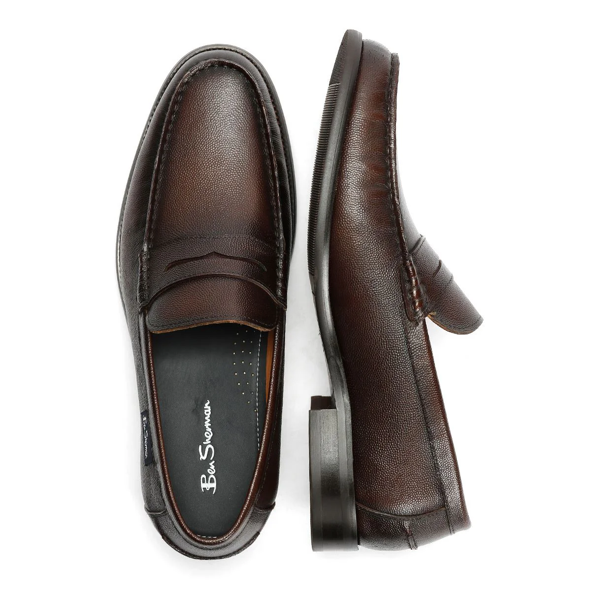 Ben Sherman Hester Leather Men's Brown Loafers - Image 8