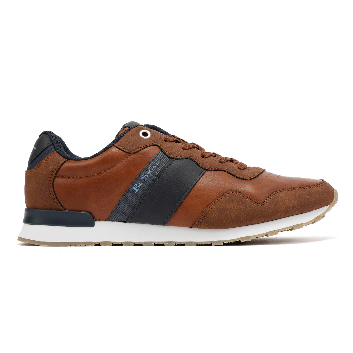 Ben Sherman Owen Retro Men's Tan/Navy Trainers - Image 5