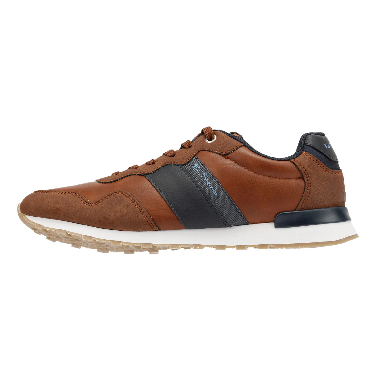 Ben Sherman Owen Retro Men's Tan/Navy Trainers - Image 6