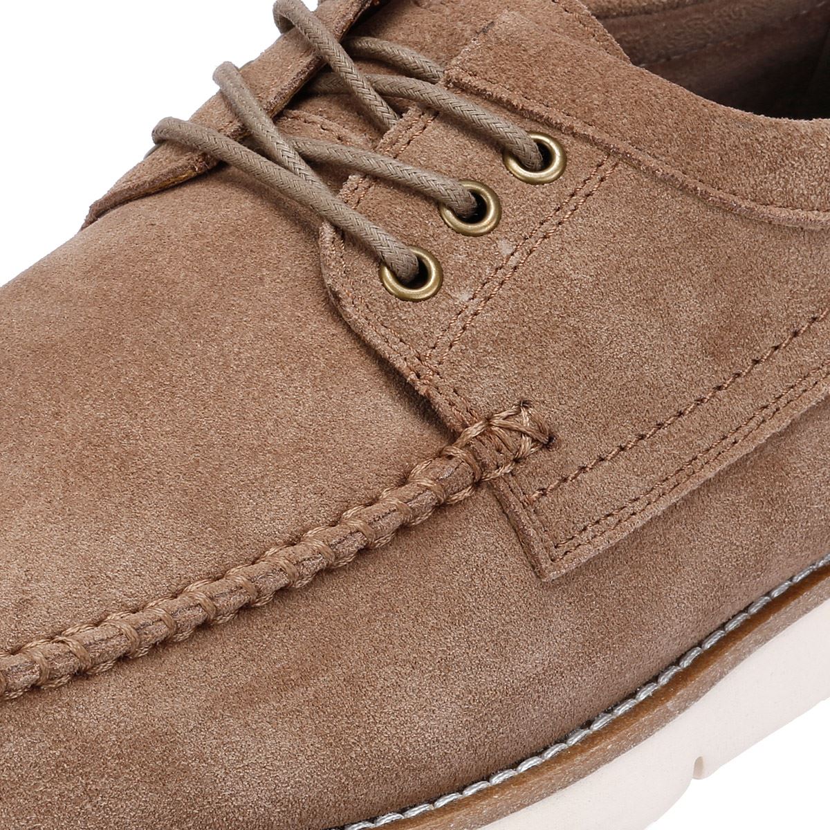 Ben Sherman Soho Suede Men's Stone Lace-Up Shoes - Image 7