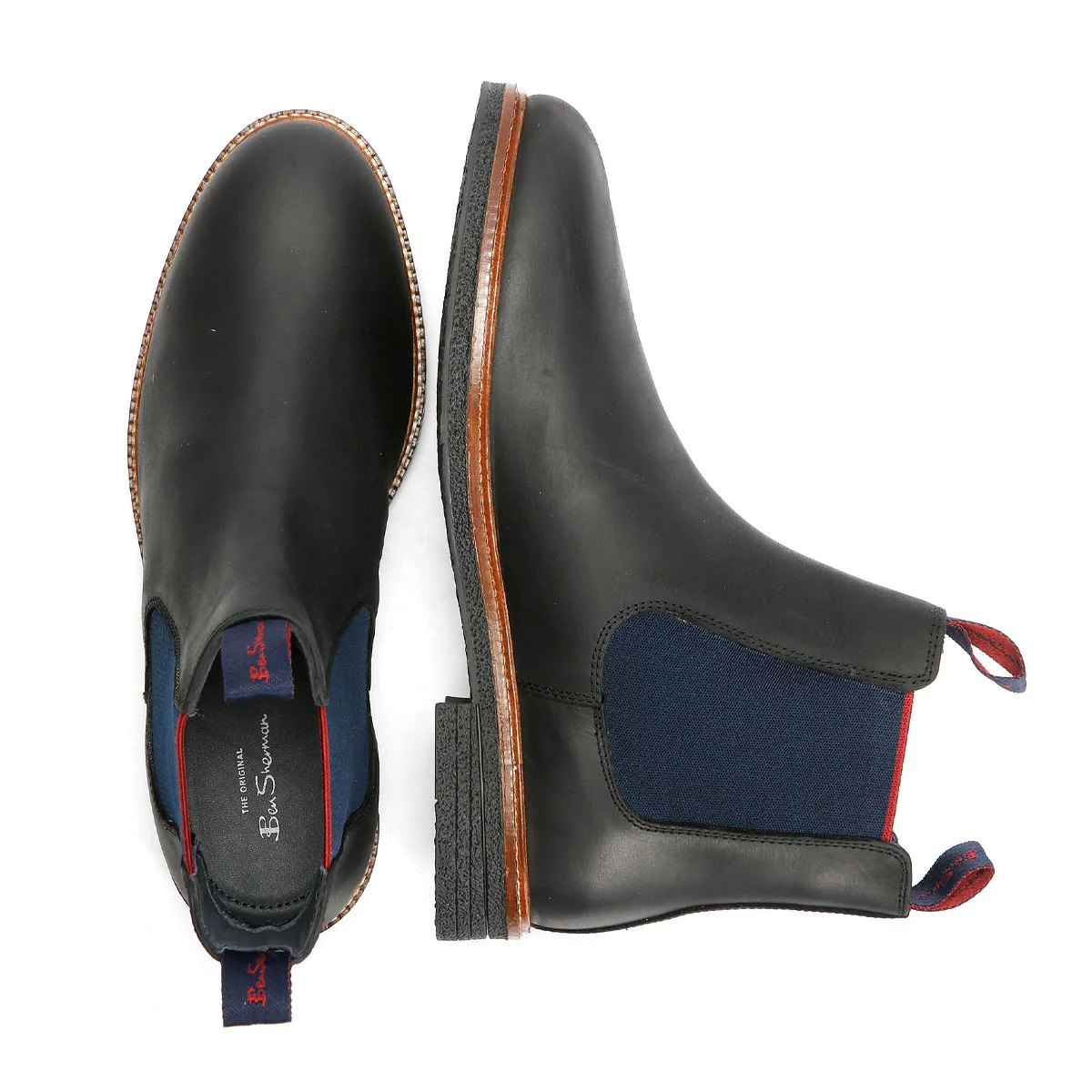 Ben Sherman Walker Chelsea Leather Men's Black Boots - Image 8