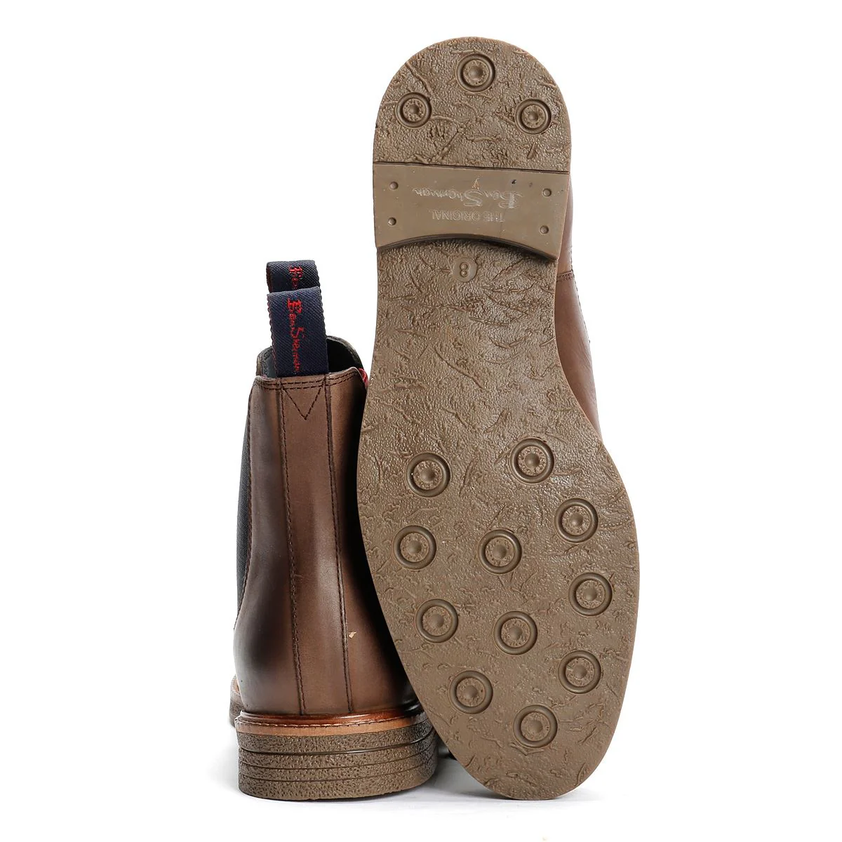 Ben Sherman Walker Chelsea Leather Men's Brown Boots - Image 4
