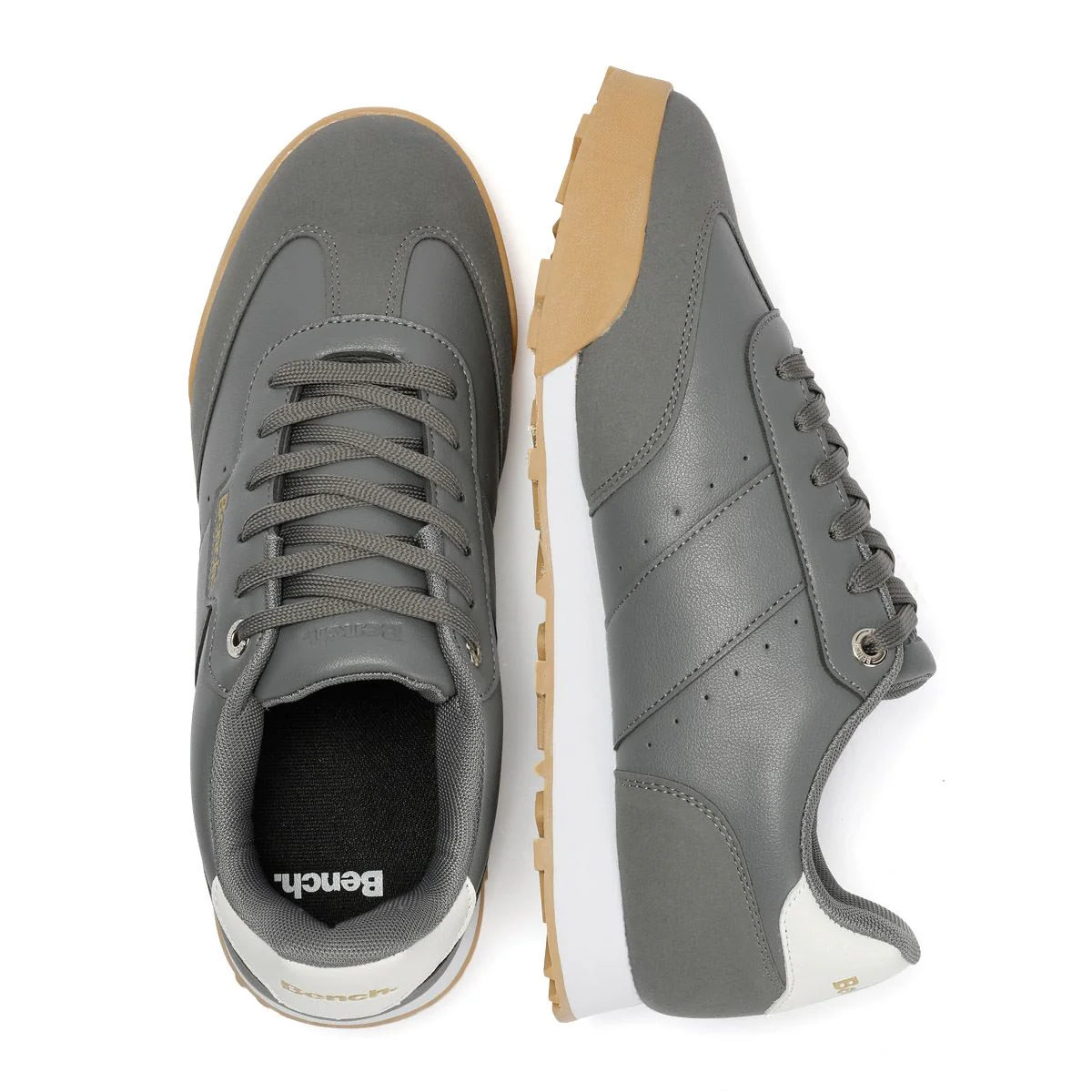 Bench Murray Men's Grey/Gum Trainers - Image 8