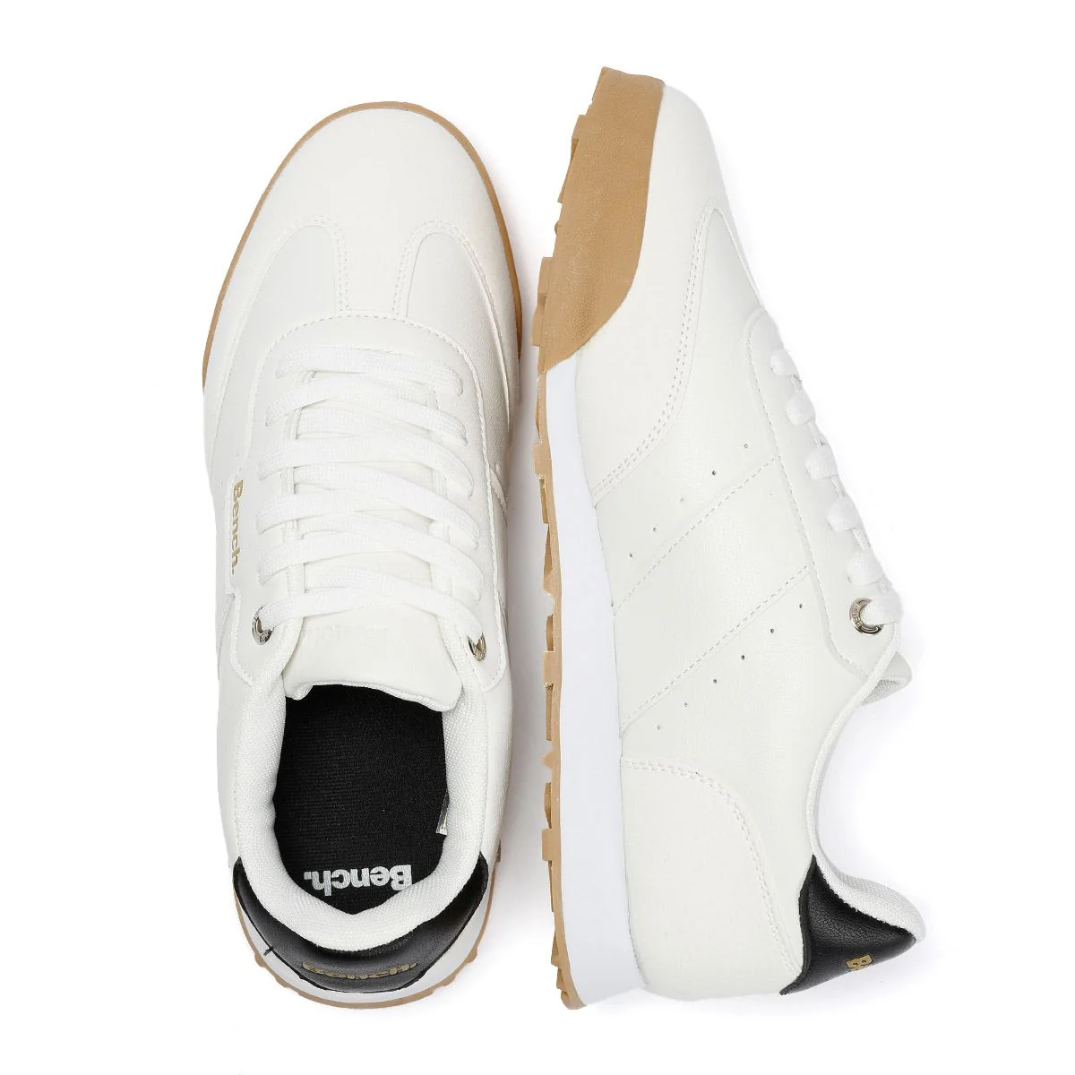 Bench Murray Men's White/Gum Trainers - Image 8