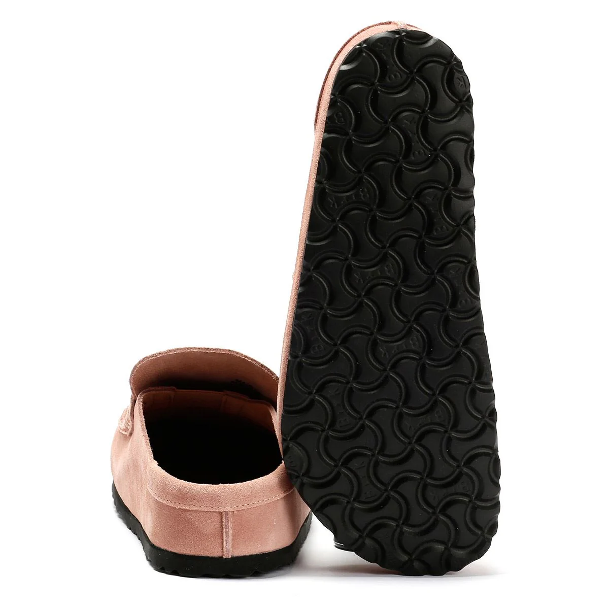Birkenstock Naples Suede Women's Pink Clay Regular Clogs - Image 4