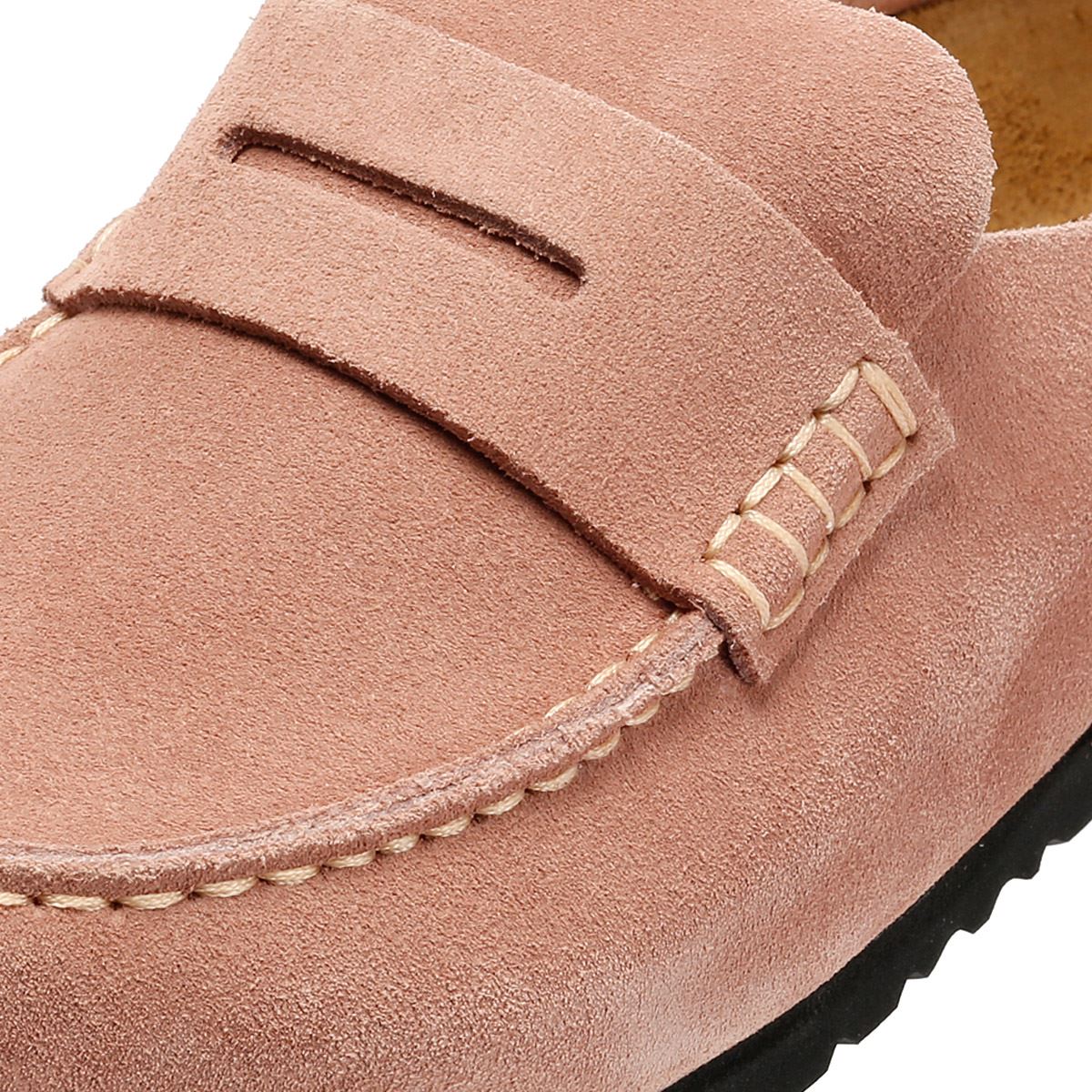Birkenstock Naples Suede Women's Pink Clay Regular Clogs - Image 7