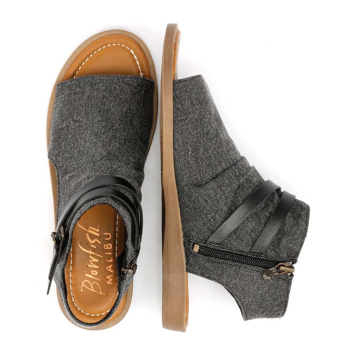 Blowfish Malibu Denver Women's Charcoal Sandals - Image 8